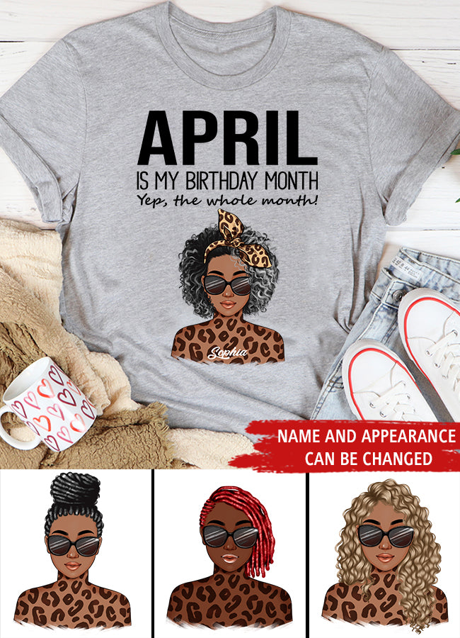 April Birthday Shirt, Custom Birthday Shirt, Queens Born In April, April Birthday Gifts, April shirts for Woman