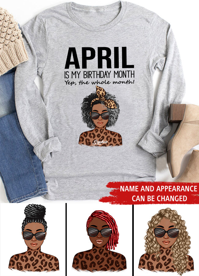 April Birthday Shirt, Custom Birthday Shirt, Queens Born In April, April Birthday Gifts, April shirts for Woman