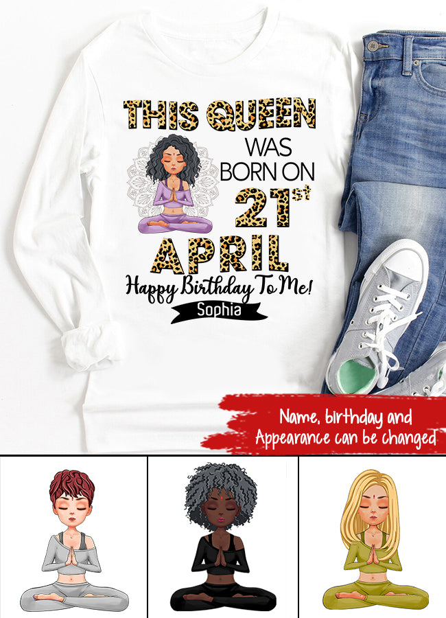 April Birthday Shirt, Custom Birthday Shirt, Queens Born In April, April Birthday Gifts, April Queen shirt, April Birthday Shirts For Woman, Her Birthday Gifts For April