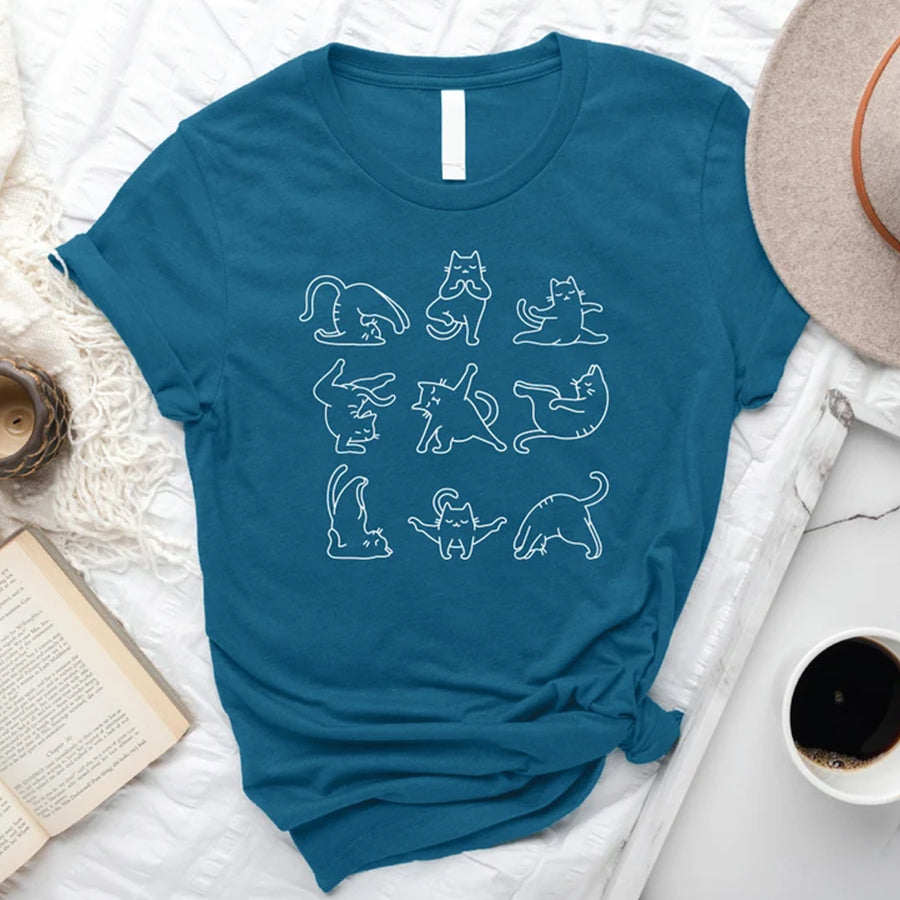 Funny Cat Shirt, Yoga Shirt, Cute Cat Shirt, Meditation Shirt, Namaste Shirt, Funny Namaste Shirt, Cat Lovers Shirt, Cat Gift