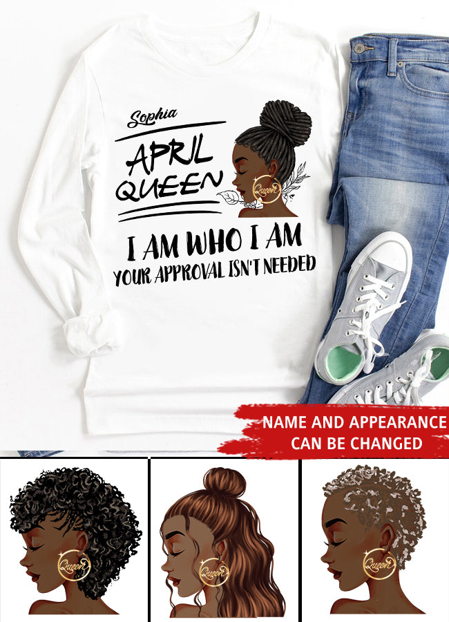 April Birthday Shirt, Custom Birthday Shirt, Queens Born In April, April Birthday Shirts For Woman, April Birthday Gifts