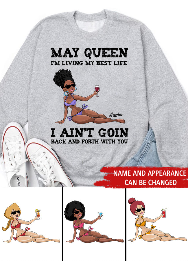 May Birthday Shirt, Custom Birthday Shirt, Queens Born In May, May Birthday Gifts, May Shirts For Woman