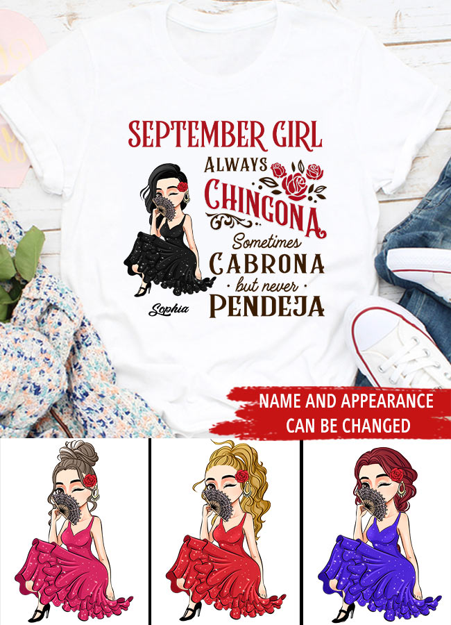 September Birthday Shirt, Custom Birthday Shirt, Queens are Born In September, September Birthday Shirts For Woman, September Birthday Gifts