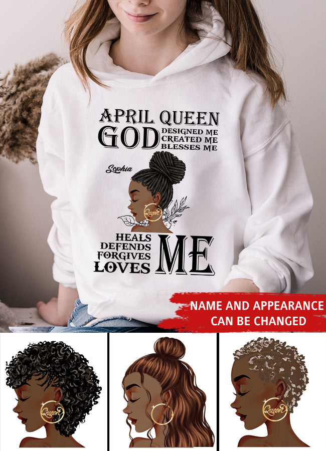 April Birthday Shirt, Custom Birthday Shirt, Queens Born In April, April Birthday Shirts For Woman, April Birthday Gifts