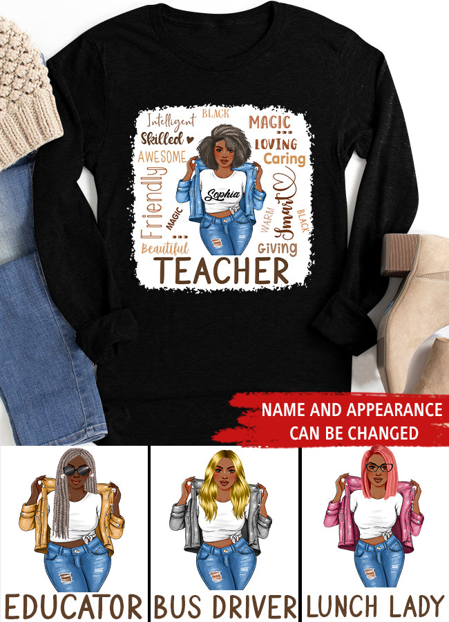 Black Teacher Shirts, Melanin Teacher Shirt, Black Teachers Dope Black Educators BHM T-Shirt, Teacher Shirt