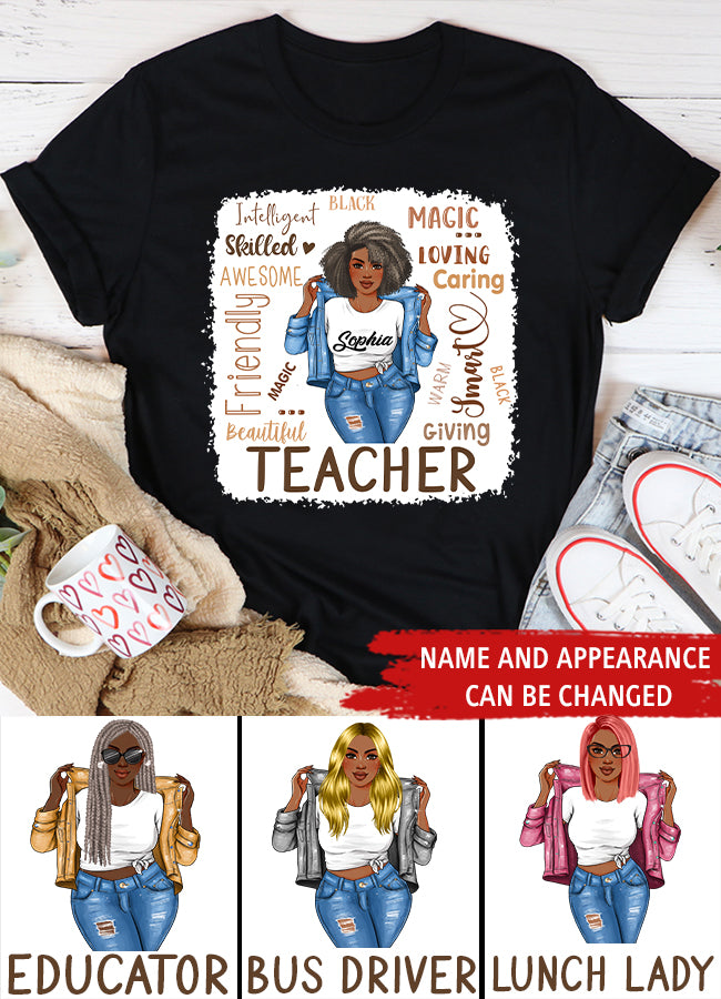 Black Teacher Shirts, Melanin Teacher Shirt, Black Teachers Dope Black Educators BHM T-Shirt, Teacher Shirt