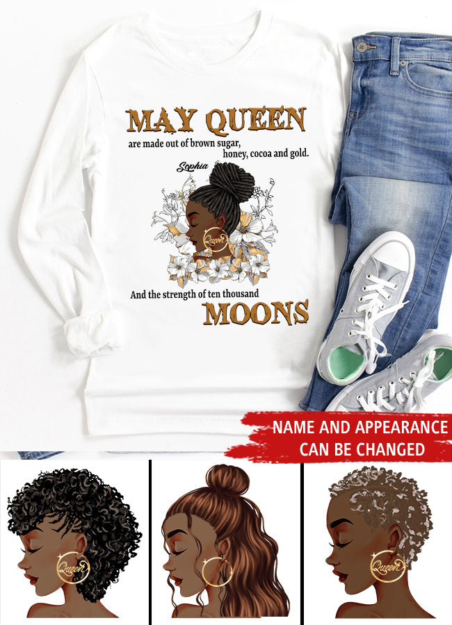 May Birthday Shirt, Custom Birthday Shirt, Queens Born In May, May Birthday Gifts, May Shirts For Woman