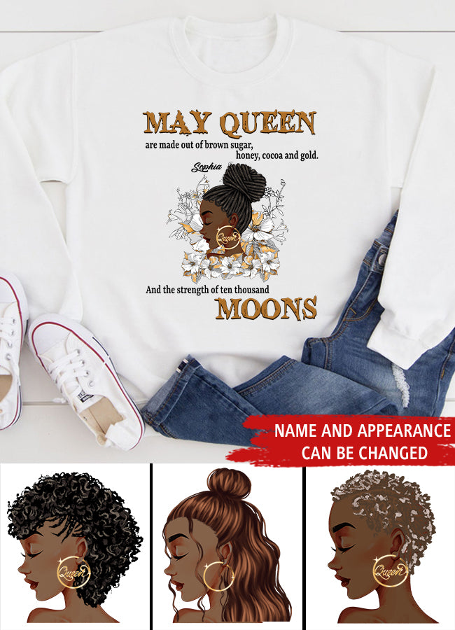 May Birthday Shirt, Custom Birthday Shirt, Queens Born In May, May Birthday Gifts, May Shirts For Woman