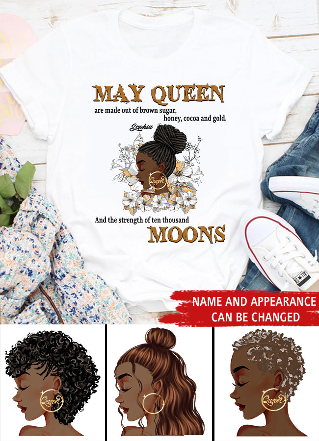 May Birthday Shirt, Custom Birthday Shirt, Queens Born In May, May Birthday Gifts, May Shirts For Woman