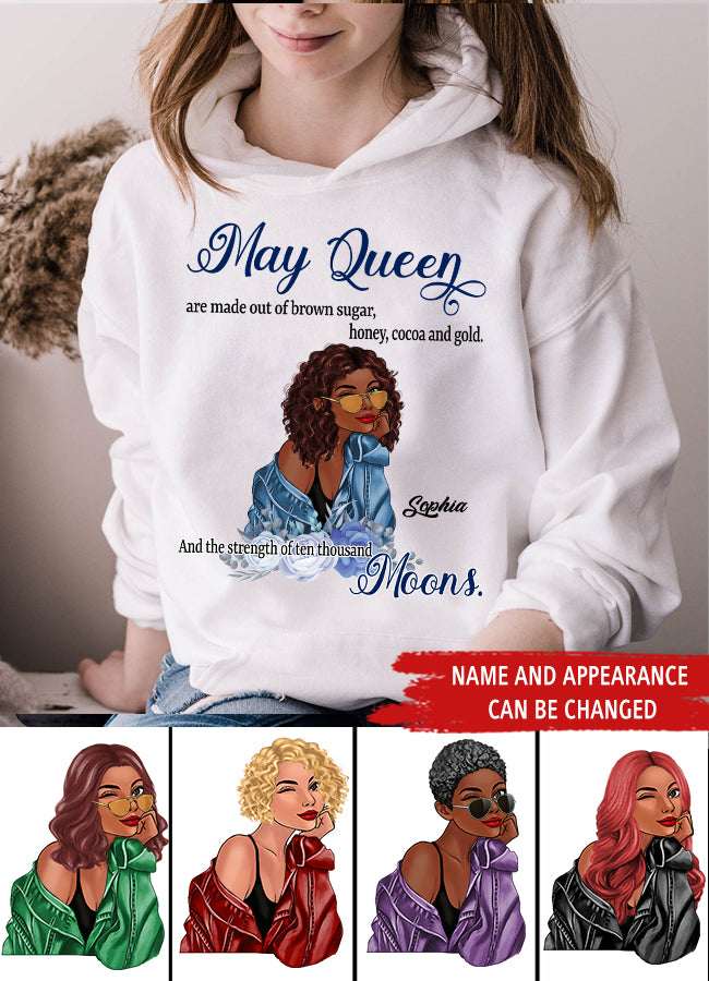 May Birthday Shirt, Custom Birthday Shirt, Queens Born In May, May Birthday Gifts, May Shirts For Woman