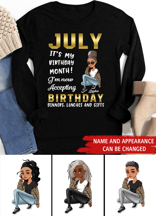 July Birthday Shirt, Custom Birthday Shirt, Queens Born In July, July Birthday Shirts For Woman, July Birthday Gifts