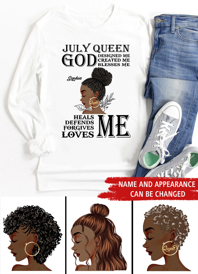 July Birthday Shirt, Custom Birthday Shirt, Queens Born In July, July Birthday Shirts For Woman, July Birthday Gifts