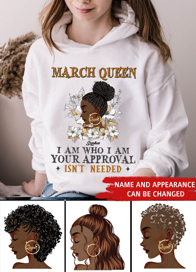 March Birthday Shirt, Custom Birthday Shirt, Queens Born In March, March Birthday Gifts, March shirts for Woman