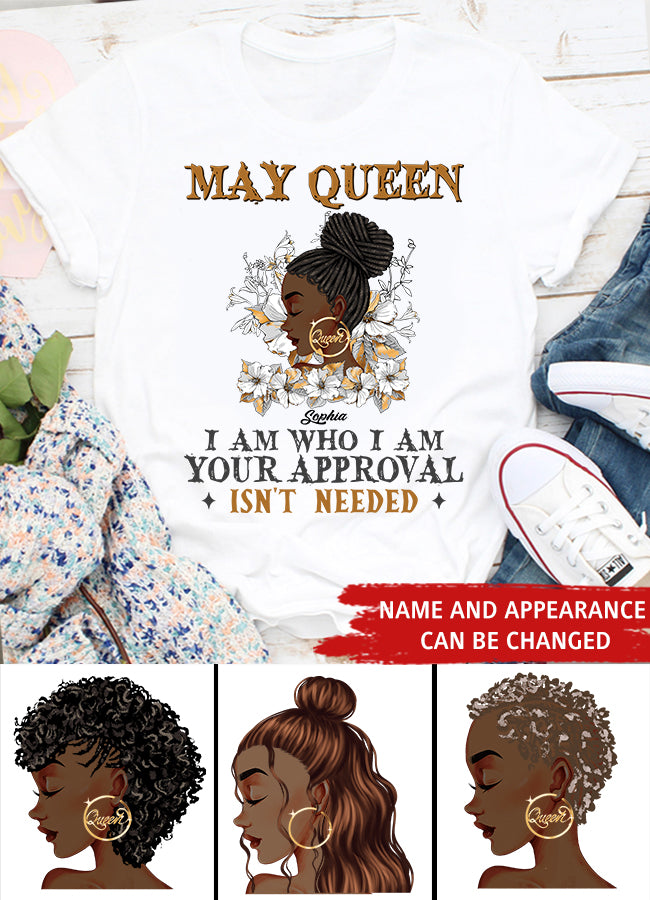 May Birthday Shirt, Custom Birthday Shirt, Queens Born In May, May Birthday Gifts, May shirts for Woman