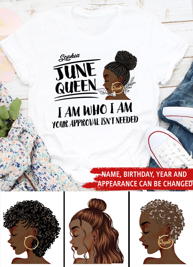 June Birthday Shirt, Custom Birthday Shirt, Queens Born In June, June Birthday Shirts For Woman, June Birthday Gifts