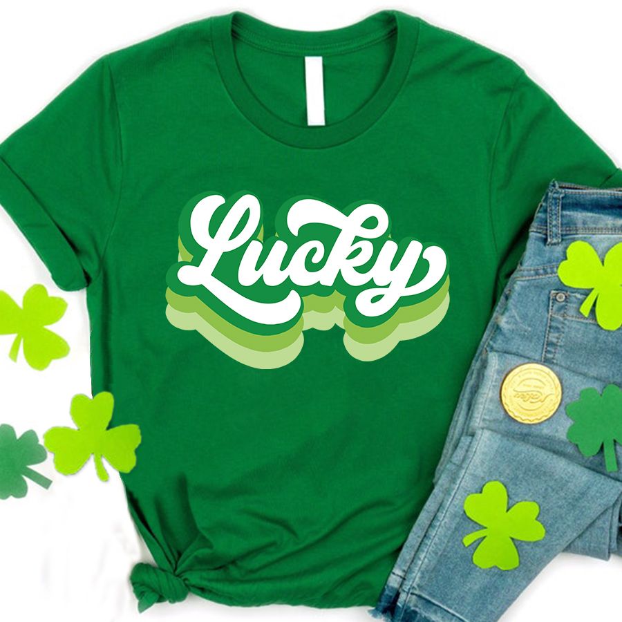 Retro Lucky Shirt, Retro St Patricks Day Shirt, Lucky Shirt, St Patricks Day Shirt, Cute St Pattys Shirt, St Patrick Tee, Patricks Lucky tee