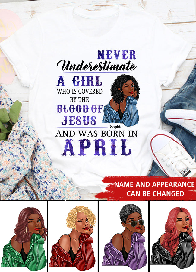 April Birthday Shirt, Custom Birthday Shirt, Queens Born In April, April Birthday Gifts, April shirts for Woman