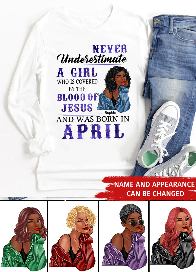 April Birthday Shirt, Custom Birthday Shirt, Queens Born In April, April Birthday Gifts, April shirts for Woman