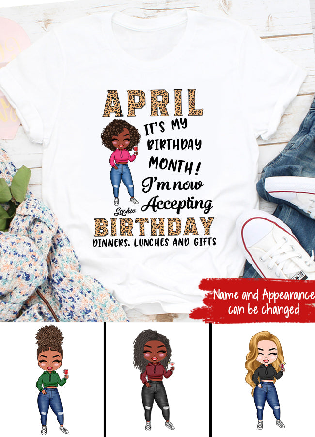 April Birthday Shirt, Custom Birthday Shirt, Queens Born In April, April Birthday Gifts, April shirts for Woman