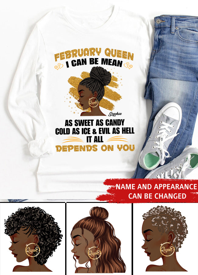 February Birthday Shirt, Custom Birthday Shirt, Queens Born In February, February Birthday Gifts, February shirts for Woman