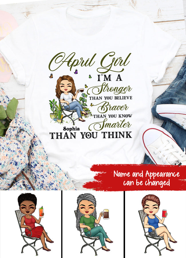 April Birthday Shirt, Custom Birthday Shirt, Queens Born In April, April Birthday Gifts, April Queen shirt, April Birthday Shirts For Woman, Her Birthday Gifts For April, Gardening Custom Shirt, Gift For Gardeners, Plant Lovers