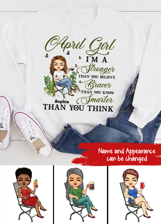 April Birthday Shirt, Custom Birthday Shirt, Queens Born In April, April Birthday Gifts, April Queen shirt, April Birthday Shirts For Woman, Her Birthday Gifts For April, Gardening Custom Shirt, Gift For Gardeners, Plant Lovers