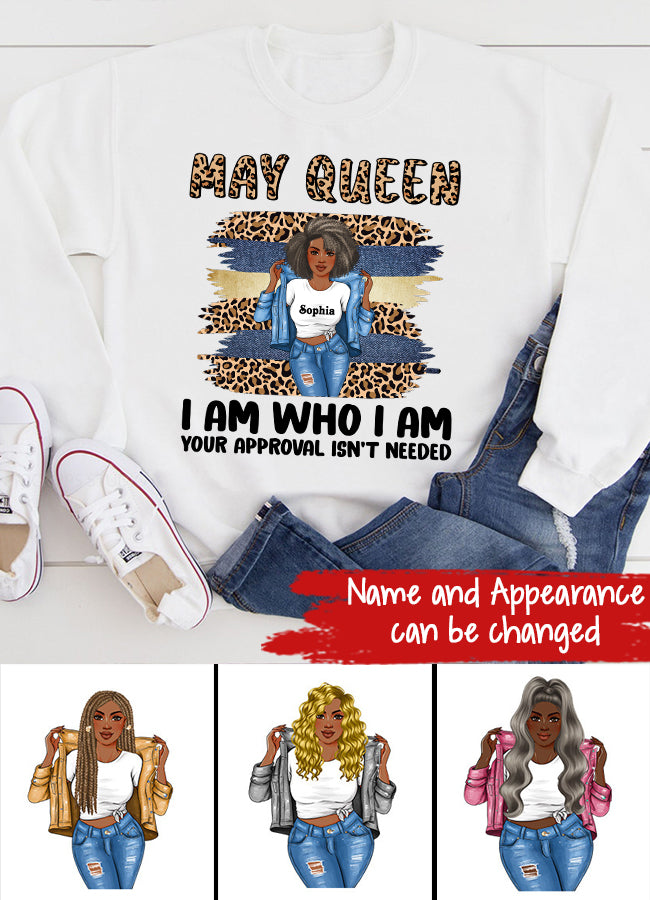 May Birthday Shirt, Custom Birthday Shirt, Queens Born In May, May Birthday Gifts, May shirts for Woman
