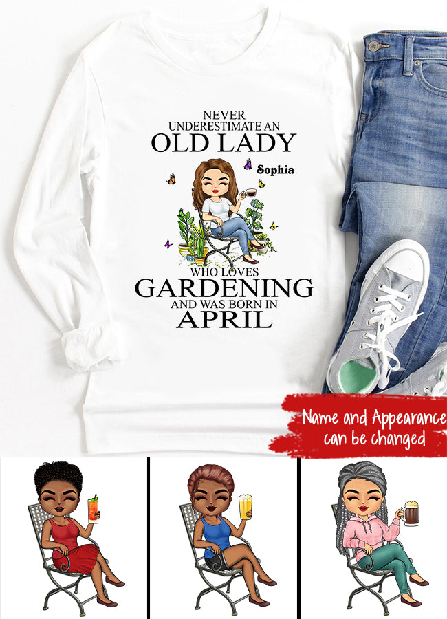 April Birthday Shirt, Custom Birthday Shirt, Queens Born In April, April Birthday Gifts, April Queen Shirt, April Birthday Shirts For Woman, Her Birthday Gifts For April, Gardening Custom Shirt, Gift For Gardeners, Plant Lovers
