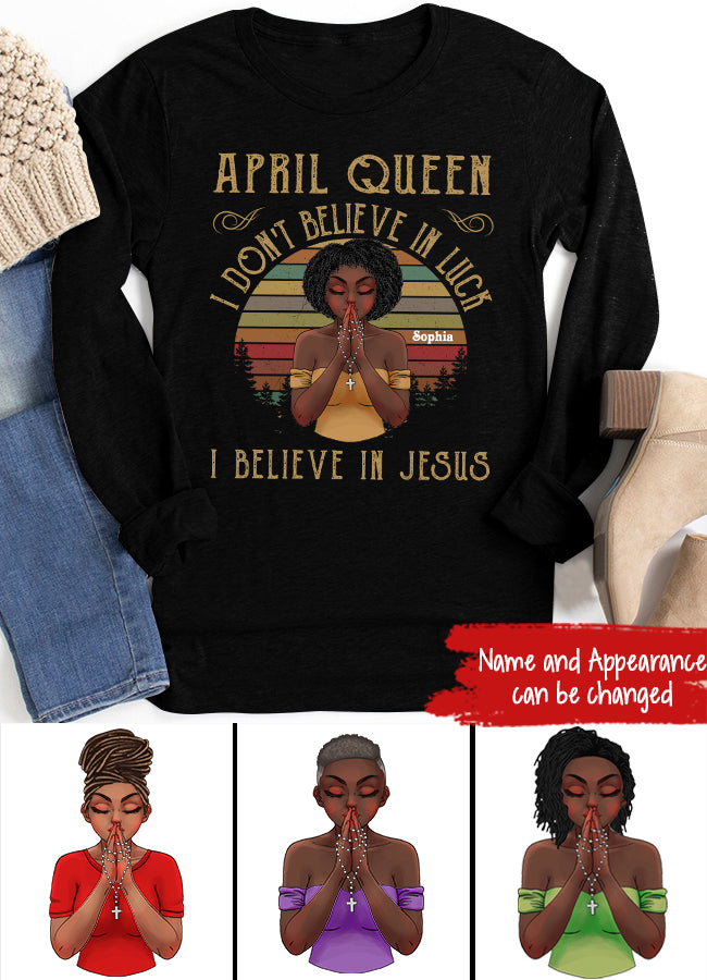 April Birthday Shirt, Custom Birthday Shirt, Queens Born In April, April Birthday Gifts, April shirts for Woman
