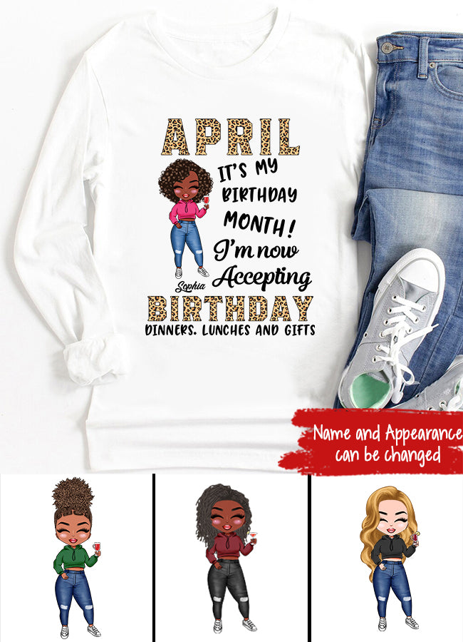 April Birthday Shirt, Custom Birthday Shirt, Queens Born In April, April Birthday Gifts, April shirts for Woman
