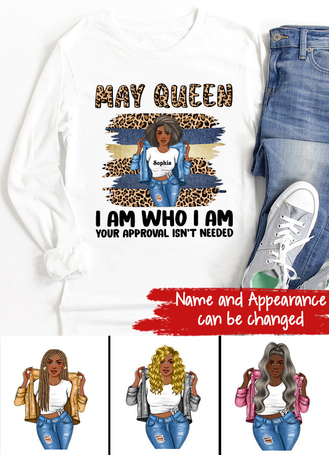 May Birthday Shirt, Custom Birthday Shirt, Queens Born In May, May Birthday Gifts, May shirts for Woman
