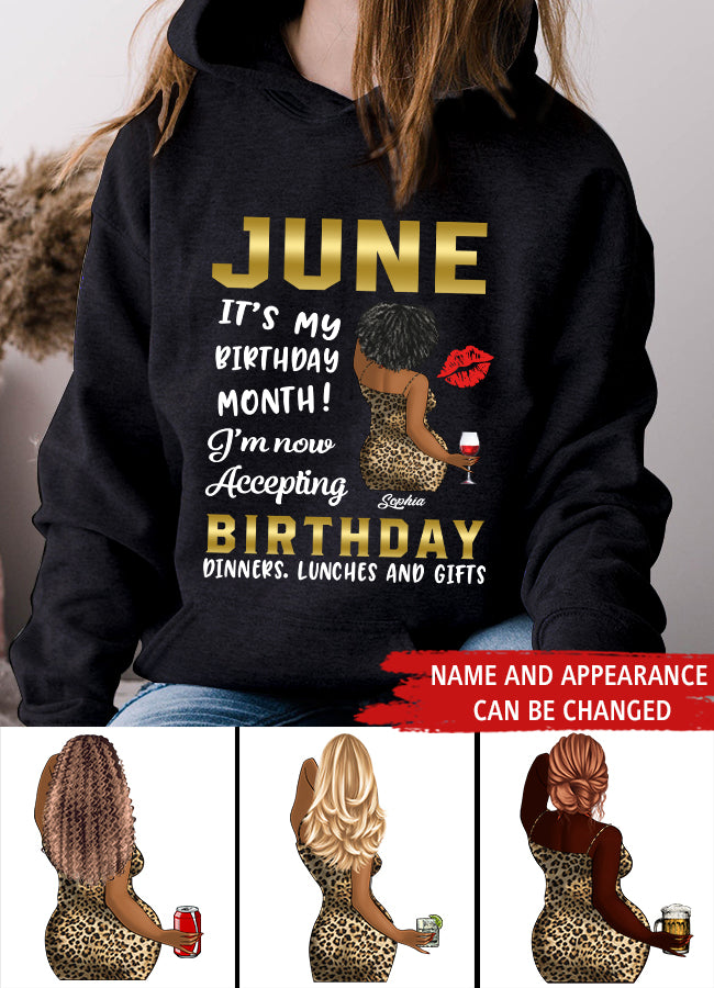 June Birthday Shirt, Custom Birthday Shirt, Queens Born In June, June Birthday Shirts For Woman, June Birthday Gifts