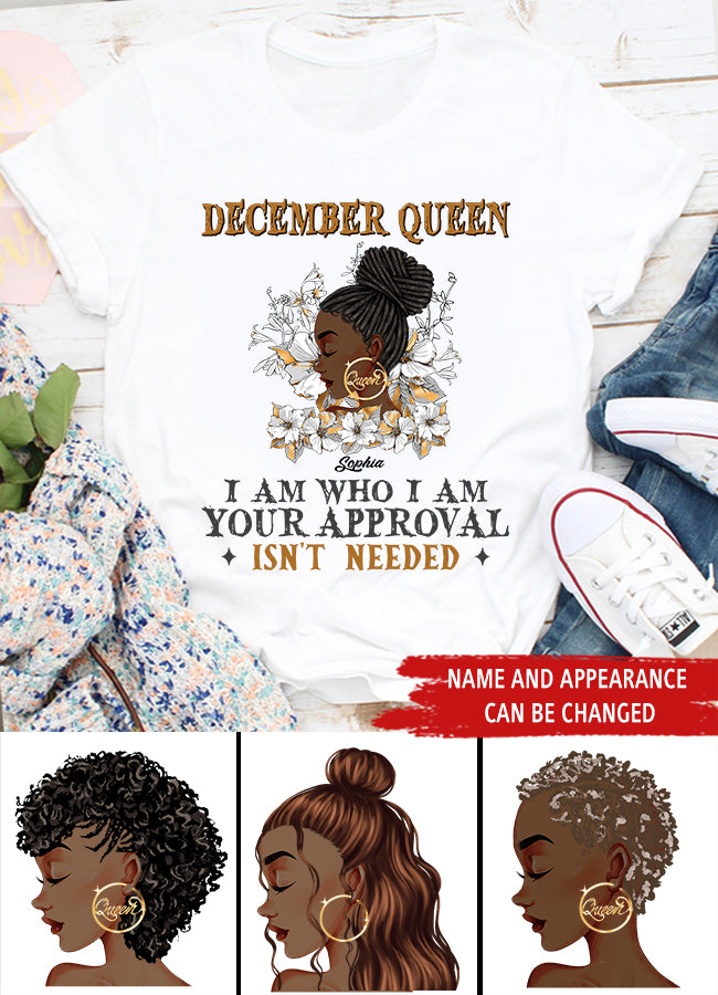 December Birthday Shirt, Custom Birthday Shirt, Queens Born In December, December Birthday Shirts For Woman, December Birthday Gifts