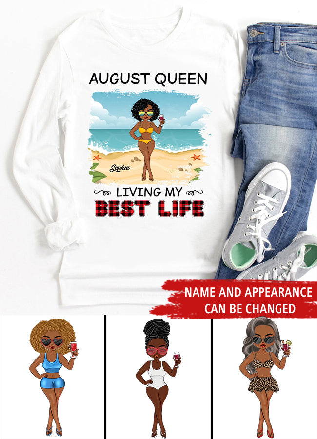 August Birthday Shirt, Custom Birthday Shirt, Queens are Born In August, August Birthday Shirts For Woman, August Birthday Gifts
