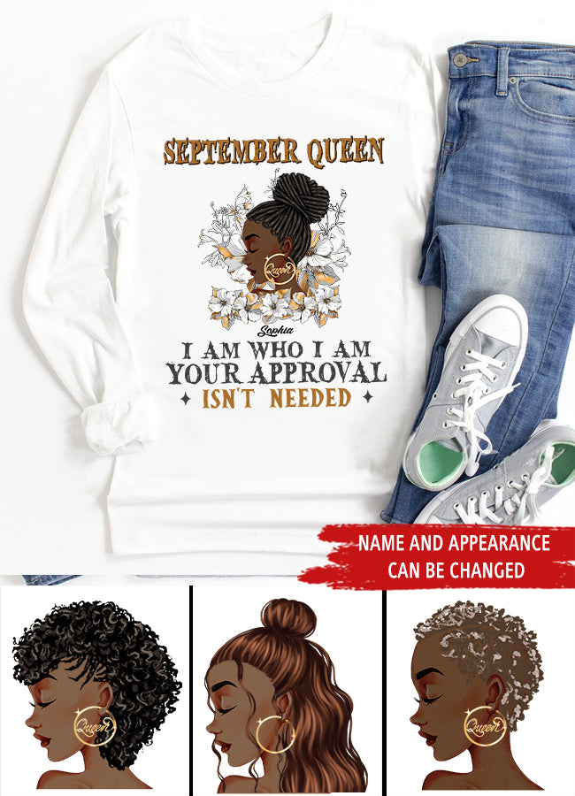 September Birthday Shirt, Custom Birthday Shirt, Queens are Born In September, September Birthday Shirts For Woman, September Birthday Gifts