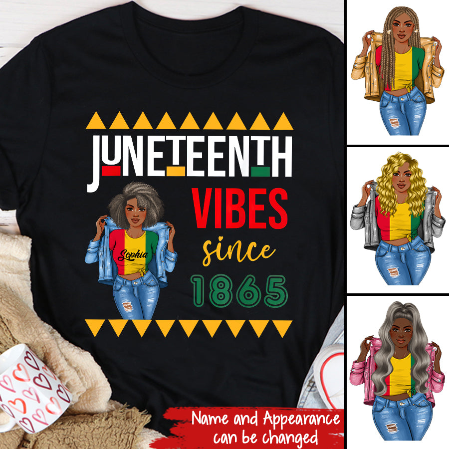 Juneteenth Shirt, Custom Juneteenth Shirt, Juneteenth Is My Independence 1865 Celebrating Freedom Day T-Shirt