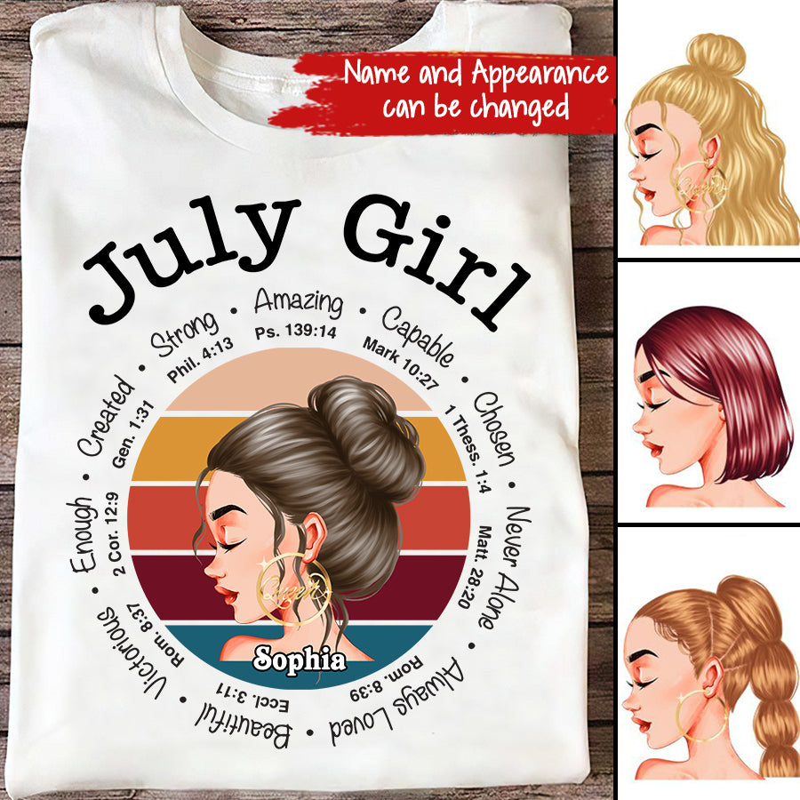 July Birthday Shirt, July Girl Custom Birthday Shirt, I&#39;m Not Old I&#39;m Classic Queens Born In July, July Birthday Shirts For Woman, July Birthday Gifts