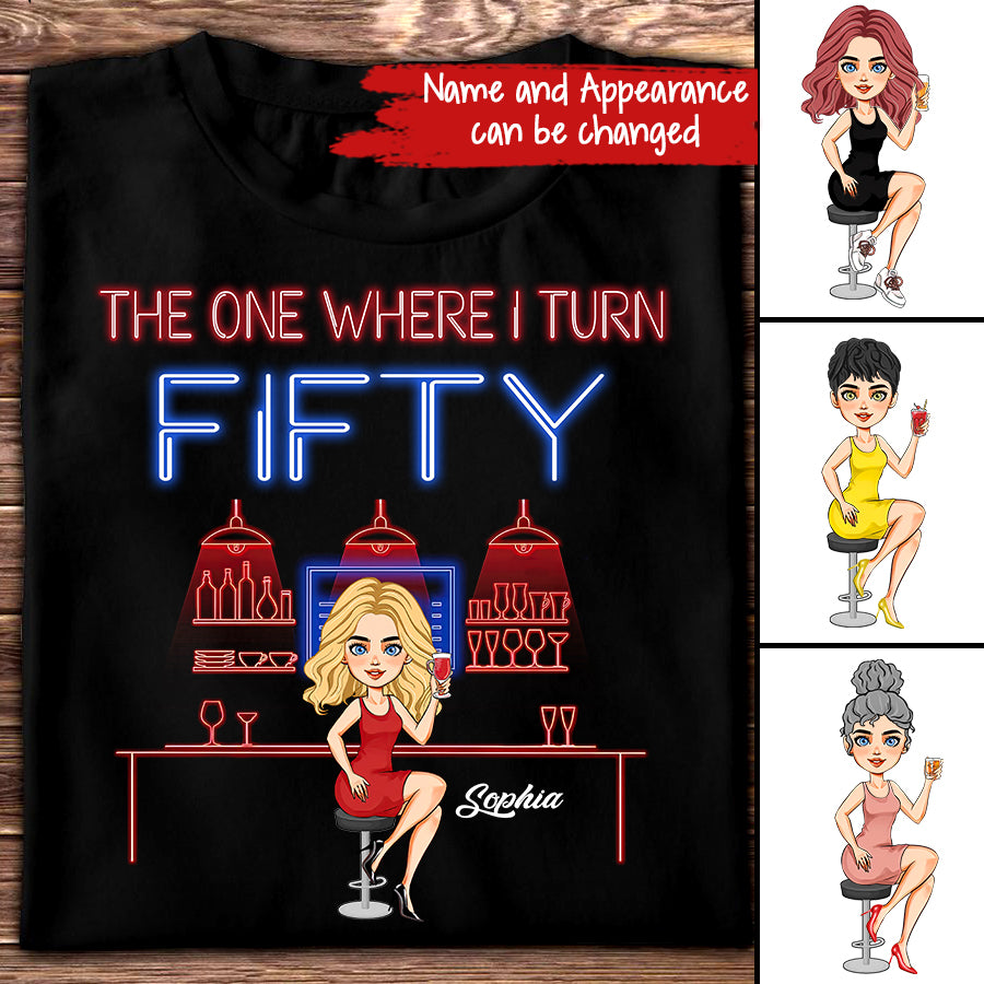 Fiffty Shirt I'm 50 - Vintage 1972 Shirt, 50th Birthday Unique Gifts For Woman, 50th Birthday Ideas, Turning 50 Years Old Cotton Shirt