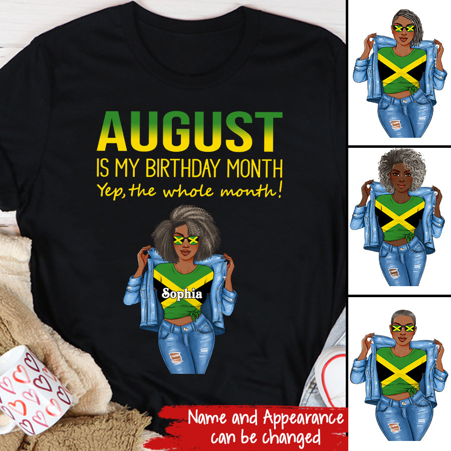 August Birthday Shirt, Custom Birthday Shirt, Queens Born In August, August Birthday Shirts For Woman, August Birthday Gifts, August Is My Birthday Month, Yep The Whole Month