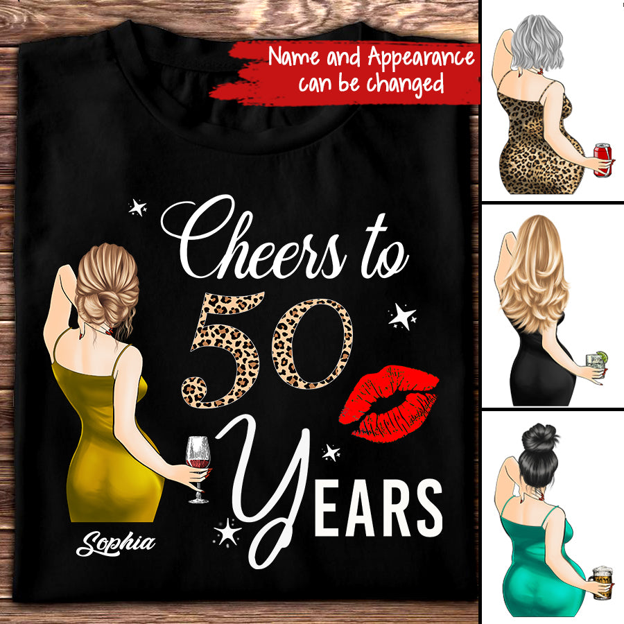 Cheers To 50 1972 shirt - Vintage 1972 Shirt, 50th Birthday Unique Gifts For Woman, 50th Birthday Ideas, Turning 50 Years Old Cotton Shirt