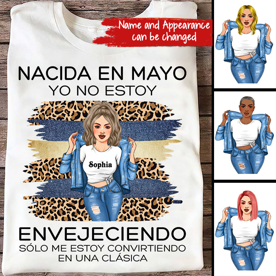 Camisa De Cumpleaños De Mayo, Camisa De Cumpleaños Personalizada, Reinas Nacidas En Mayo, Regalos De Cumpleaños De Mayo, Camisas De Mayo Para Mujeres