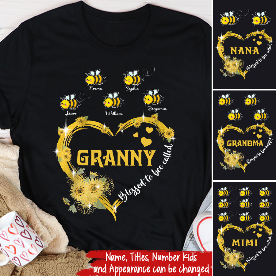 Grandma Shirt, Personalized Grandma Shirts, Nana Shirt, Grandma Shirts With Grandkids Names, Mimi Shirt, Gift for Grandma