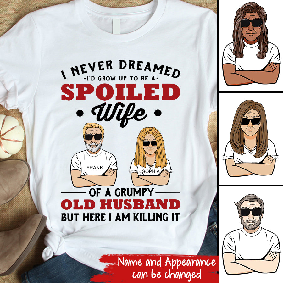 Wife Shirt, Custom T Shirt, I Love My Wife Shirt, Spoiled Wife Shirt, Gift For Wife, Wifey T Shirt, Gift Ideas For Wife