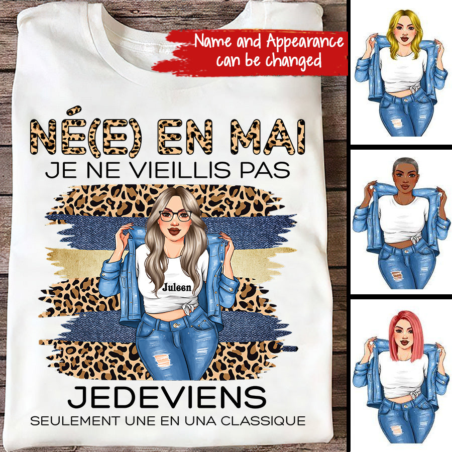 Chemise D'anniversaire De Mai, Chemise D'anniversaire Personnalisée, Reines Nées En Mai, Cadeaux D'anniversaire De Mai, Chemises De Mai Pour Les Femmes