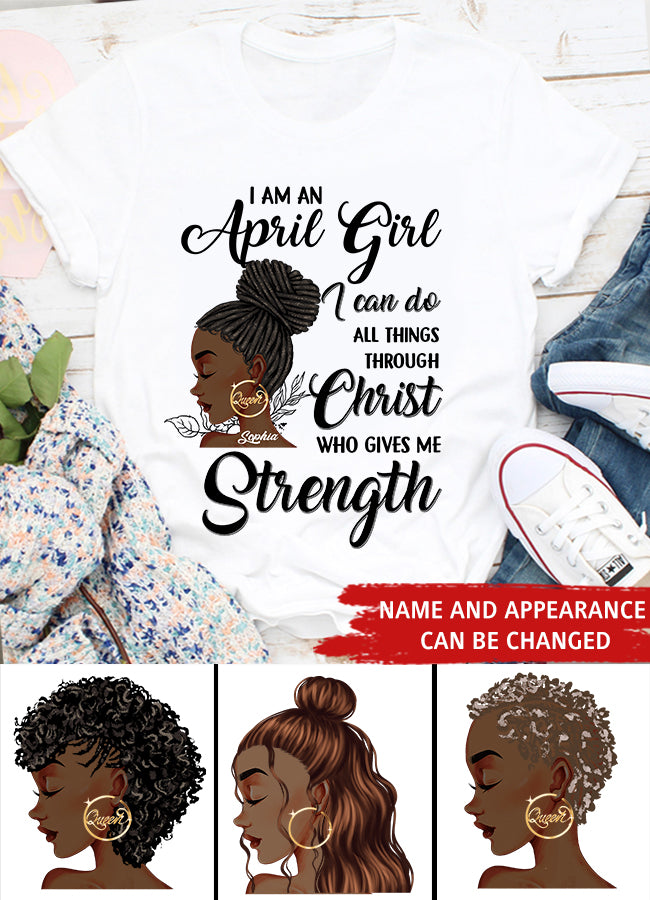 April Birthday Shirt, Custom Birthday Shirt, Queens Born In April, April Birthday Gifts, April shirts for Woman