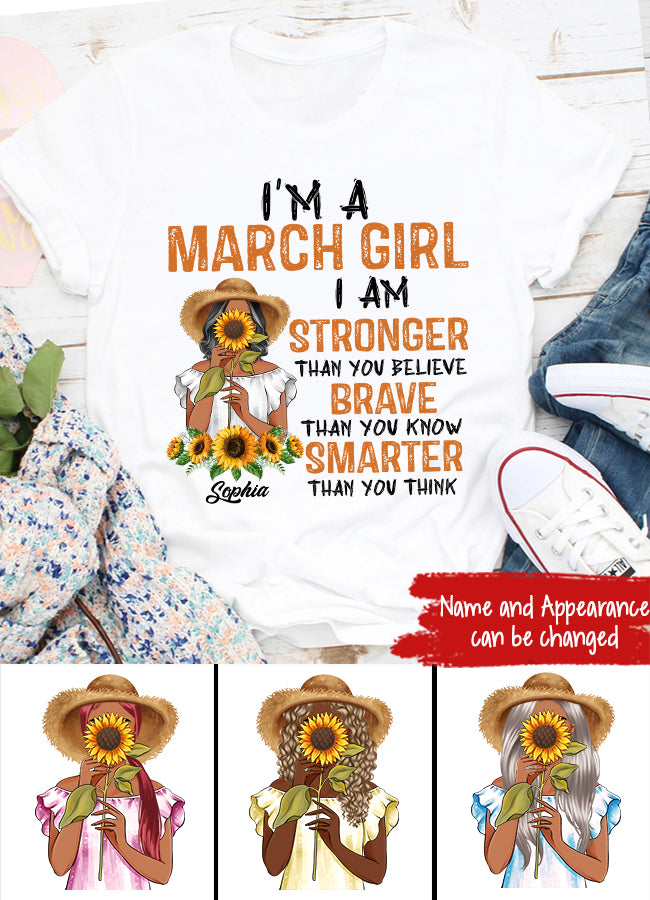 March Birthday Shirt, Custom Birthday Shirt, Queens Born In March, March Birthday Gifts, March shirts for Woman