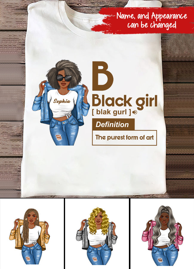 Black Girl Defined Shirt, College Gift, HBCU, Girls Trip, Personalized Gift, Black girl Shirt.