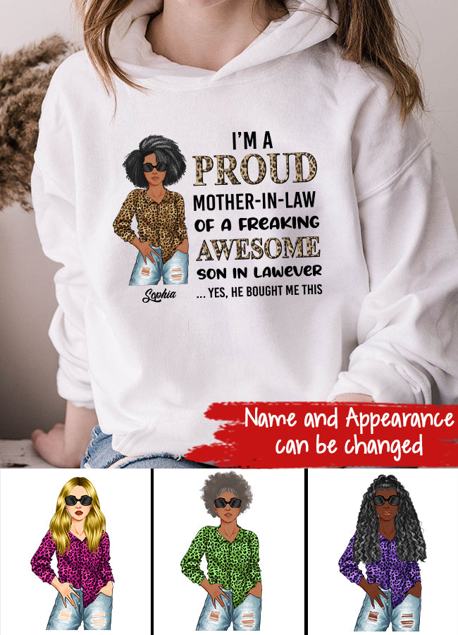 Custom Mothers Day Shirt, Mother In Law Shirt, Personalized Mothers Day Shirts, Mothers Day Shirt, Mother&#39;s Day Gifts For Mother In Law, Awesome Mother In Law T Shirt Mother Day Gift