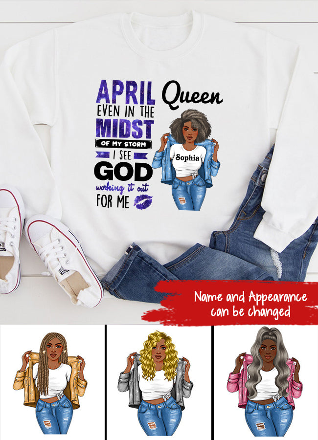 April Birthday Shirt, Custom Birthday Shirt, Queens Born In April, April Birthday Gifts, April shirts for Woman
