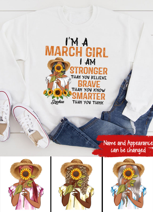 March Birthday Shirt, Custom Birthday Shirt, Queens Born In March, March Birthday Gifts, March shirts for Woman